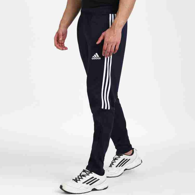 ADIDAS Striped Men Blue Track Pants