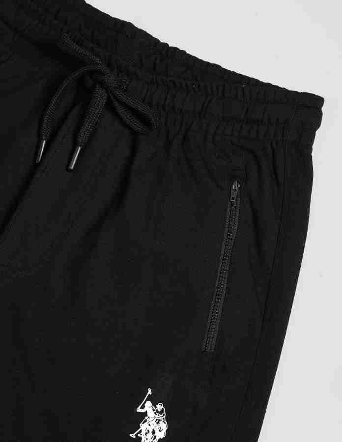 Buy online Black Solid Joggers Track Pant from Sports Wear for Men by U.s.  Polo Assn. for ₹1399 at 0% off