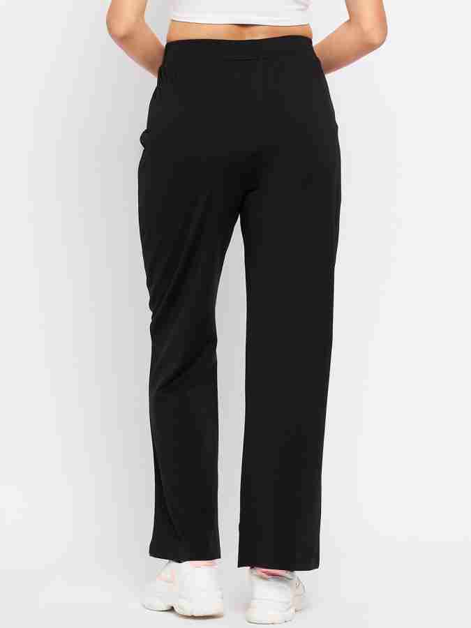 Bay Leaf Solid Women Black Track Pants - Buy Bay Leaf Solid Women Black  Track Pants Online at Best Prices in India