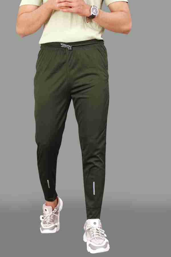 Dark green track pants sale