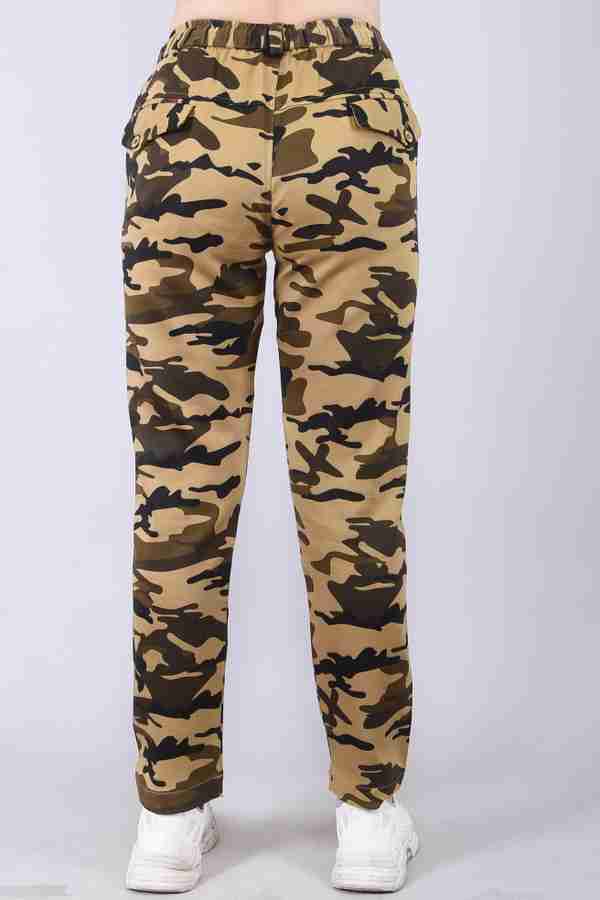 Cargo Sports Printed Women Brown Track Pants Buy Cargo Sports