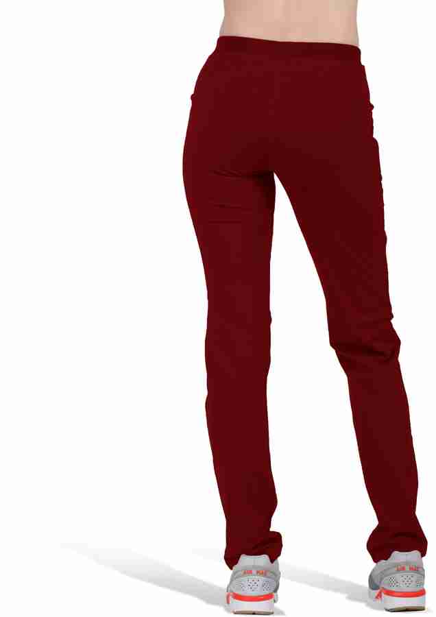 Laasa Sports Solid Printed Women Maroon Track Pants Buy Laasa Sports Solid Printed Women Maroon Track Pants Online at Best Prices in India Flipkart
