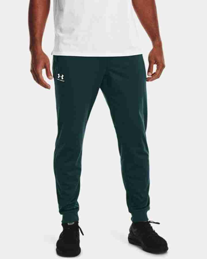 UNDER ARMOUR Solid Men Green Track Pants - Buy UNDER ARMOUR Solid