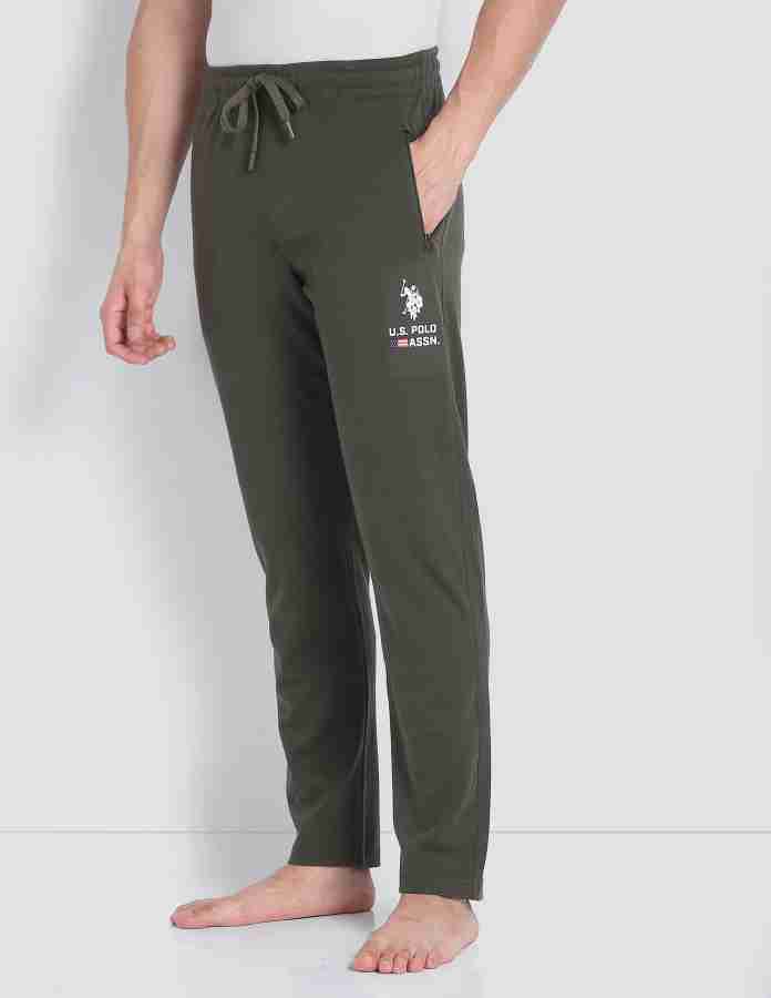 U.S. POLO ASSN. Solid Men Green Track Pants - Buy U.S. POLO ASSN. Solid Men  Green Track Pants Online at Best Prices in India