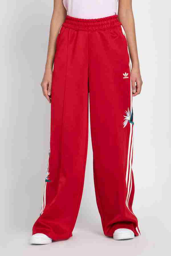 Red adidas pants womens clearance