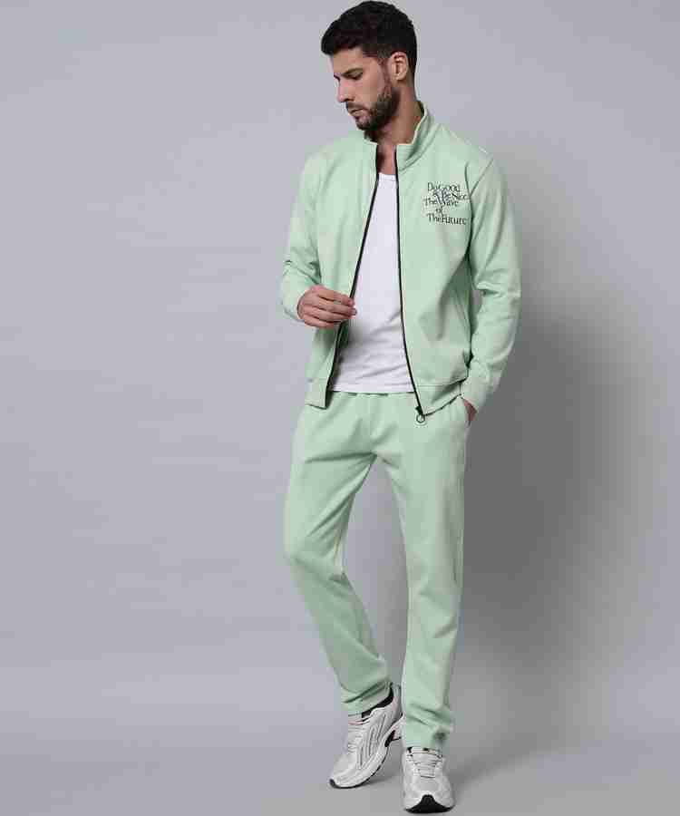 Green tracksuit mens top