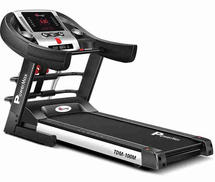 Powermax Fitness TDM 100M 4HP Peak Semi Auto Lubrication Multifunction for home fitness Treadmill