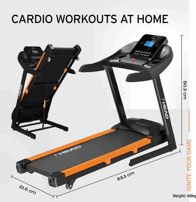 HEAD H 600 Motorized Treadmill Auto Incline Home Gym Treadmill Buy HEAD H 600 Motorized Treadmill Auto Incline Home Gym Treadmill Online at Best Prices in India Sports Fitness Flipkart