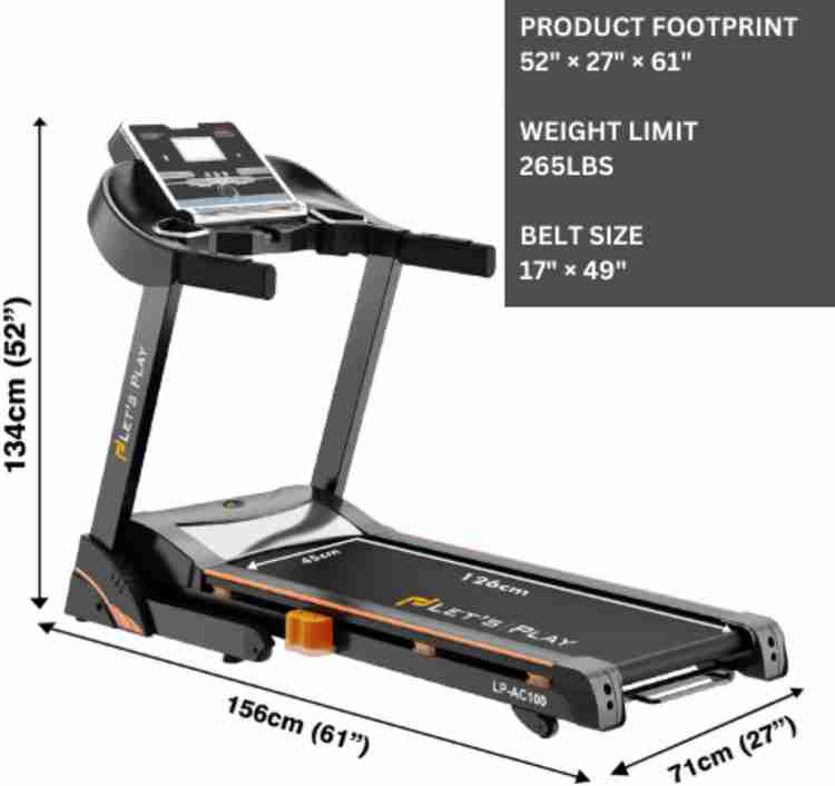 lets play Automatic Treadmill 3HP AC Motor Peak 6 HP Auto Inclination Treadmill with Extra Suspension Technology Treadmill