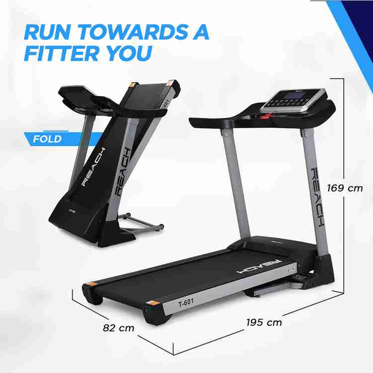 Reach T 601 Auto Incline Motorized Foldable Treadmill Running