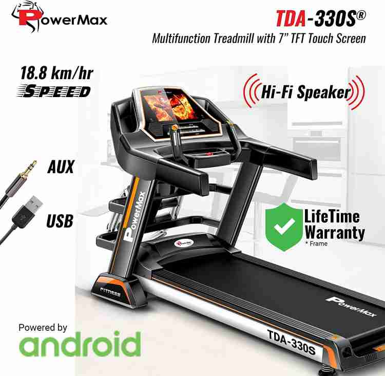 Powermax Fitness TDA 330S Treadmill Buy Powermax Fitness TDA 330S Treadmill Online at Best Prices in India Sports Fitness Flipkart