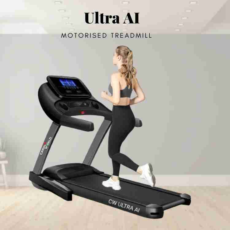 Cardio World Treadmill Ultra AI 15 Auto Incline Motor DC 3 HP Foldable Walking pad Treadmill Buy Cardio World Treadmill Ultra AI 15 Auto Incline Motor DC 3 HP Foldable Walking