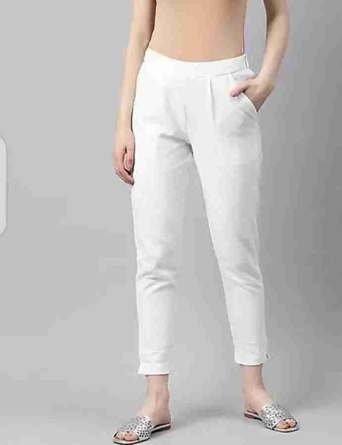 H and outlet m white trousers