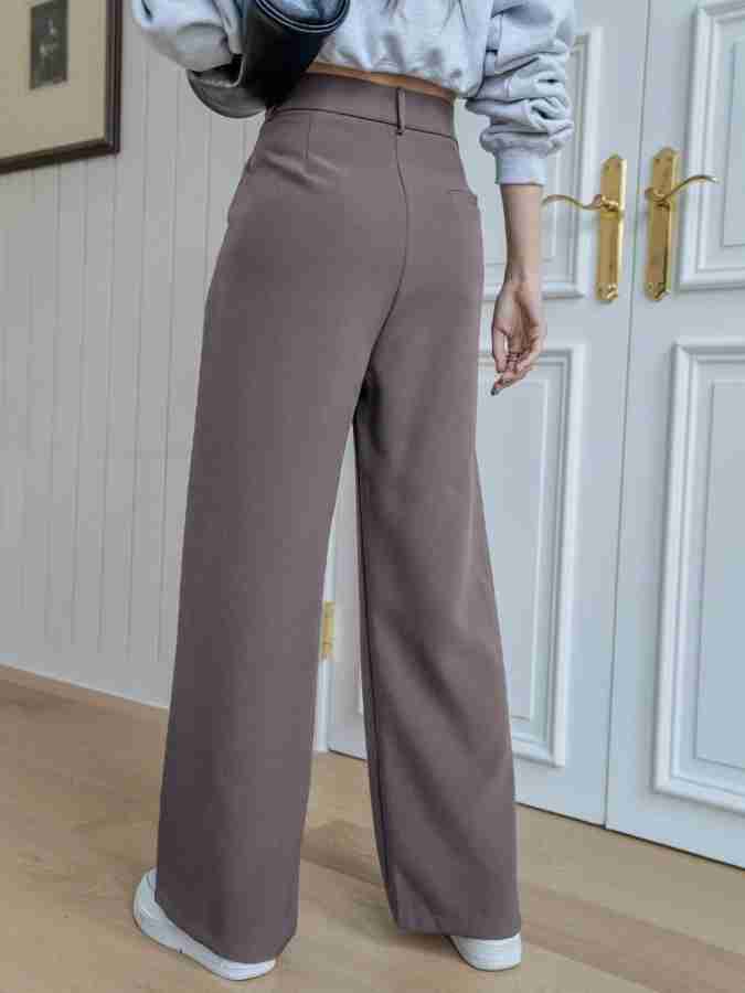 Buy NGT Grey Regular Fit Cotton Trouser Pants For Women (2XL) Online at  Best Prices in India - JioMart.