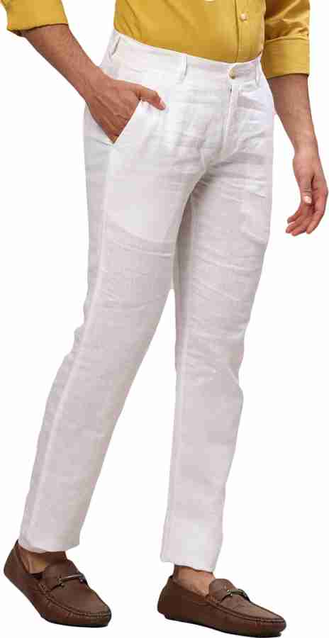 Raymond hot sale linen trousers