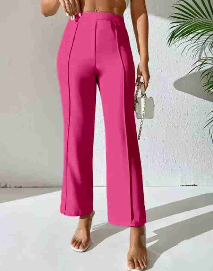 Bhochi Slim Fit Women Pink Trousers Buy Bhochi Slim Fit Women Pink Trousers Online at Best Prices in India Flipkart