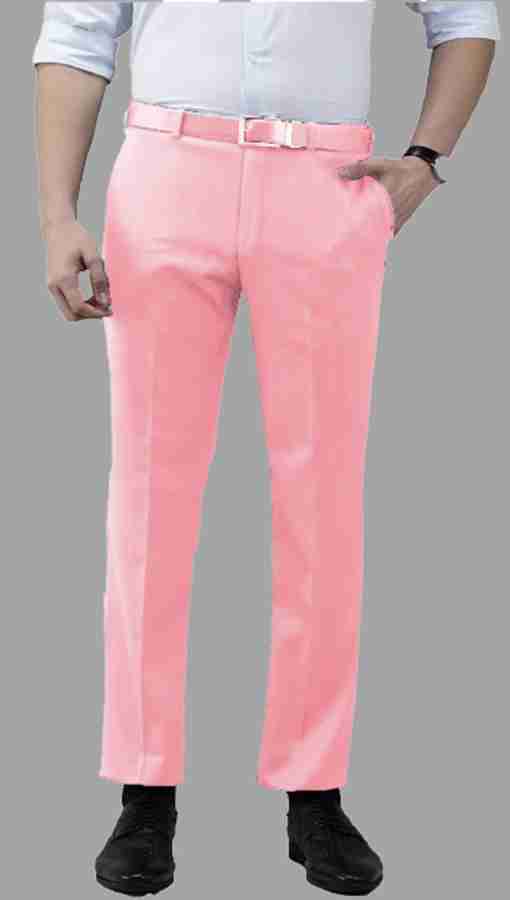 AD & AV Regular Fit Men Pink Trousers - Buy AD & AV Regular Fit Men Pink  Trousers Online at Best Prices in India