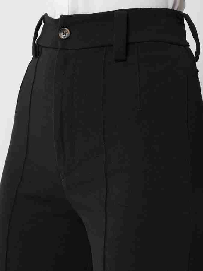 KOTTY Regular Fit Women Black Trousers - Buy KOTTY Regular Fit Women Black  Trousers Online at Best Prices in India