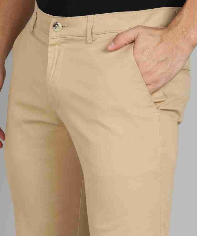 Urbano Fashion Slim Fit Men Beige Trousers - Buy Beige Urbano Fashion Slim  Fit Men Beige Trousers Online at Best Prices in India