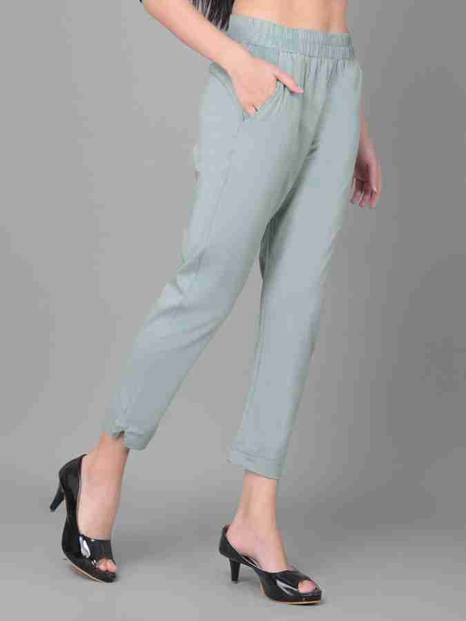 Comfort Lady Regular Fit Women Blue Trousers - Buy Comfort Lady