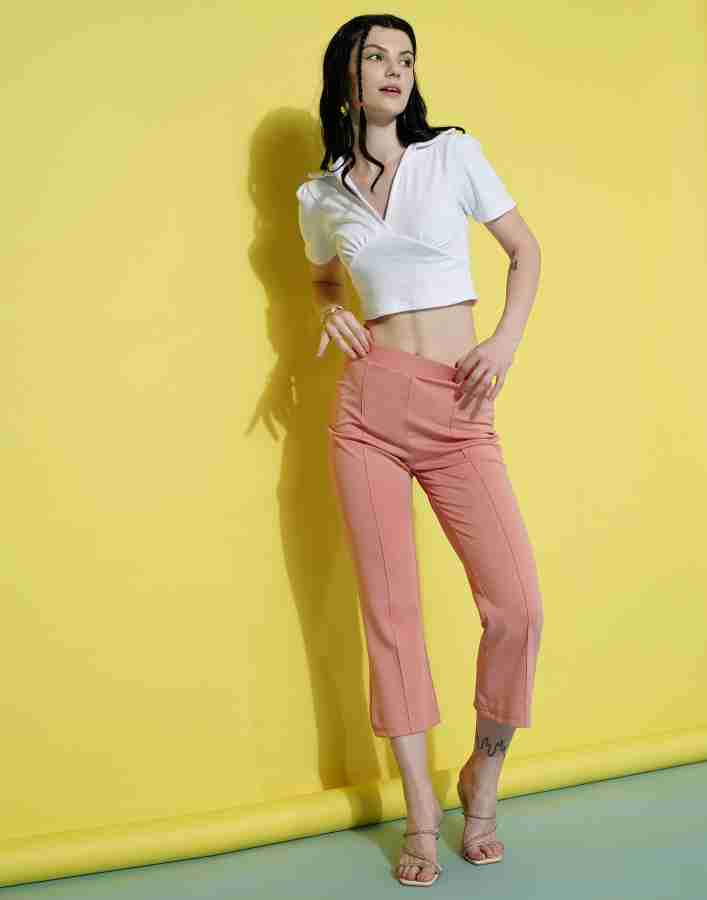 Shine N Show Regular Fit Women Pink Trousers - Buy Shine N Show Regular Fit Women  Pink Trousers Online at Best Prices in India