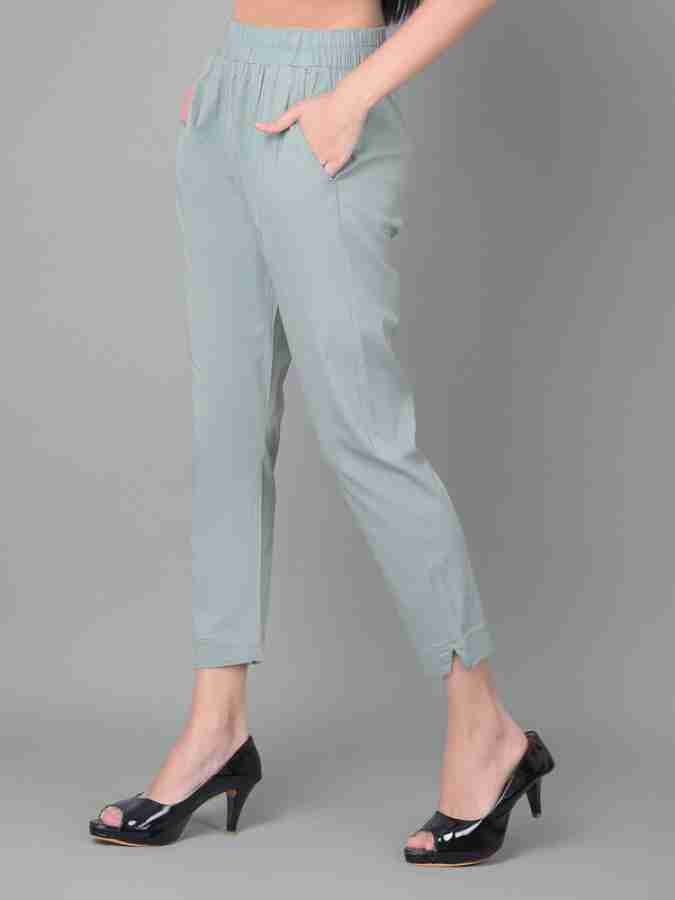 Comfort Lady Regular Fit Women Blue Trousers - Buy Comfort Lady