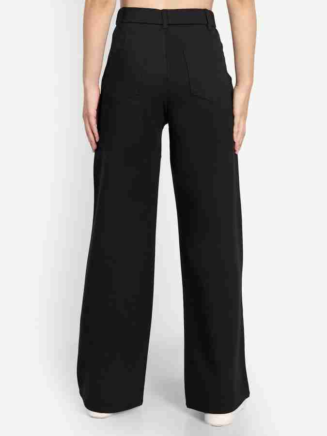 NEXT ONE Relaxed Women Black Trousers - Buy NEXT ONE Relaxed Women Black  Trousers Online at Best Prices in India