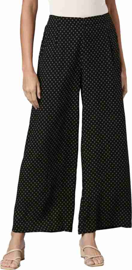 GO COLORS Relaxed Women Black Trousers - Buy GO COLORS Relaxed