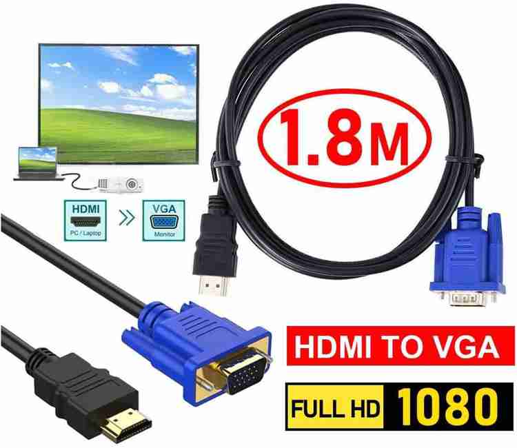 JAIN ELECTRONICS TV out Cable PC HDMI to VGA AV Port Composite Video Audio Converter Adapter Cable Laptop TV JAIN ELECTRONICS Flipkart