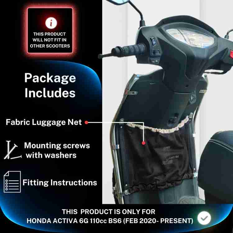 Fibera Original Smart Basket For Activa 6G 110 BS6 Feb 2020 Present Luggage Box Beige Polyester Motorbike Saddlebag Price in India Buy Fibera Original Smart Basket For Activa 6G 110 BS6