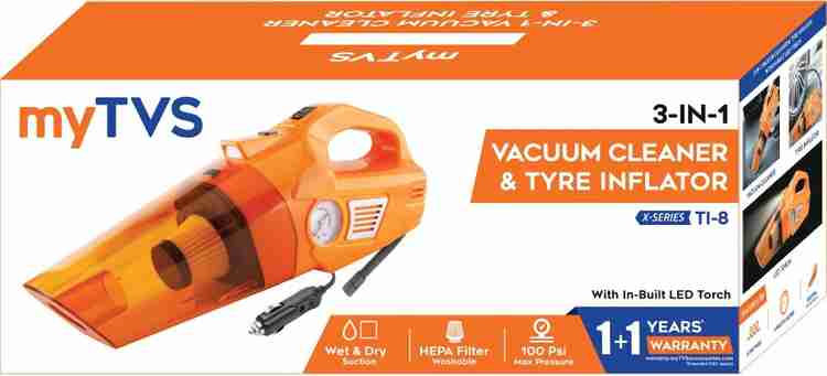 MYTVS TI 8 Tyre Inflator Car Vacuum Cleaner Price in India Buy MYTVS TI 8 Tyre Inflator Car Vacuum Cleaner Online at Flipkart