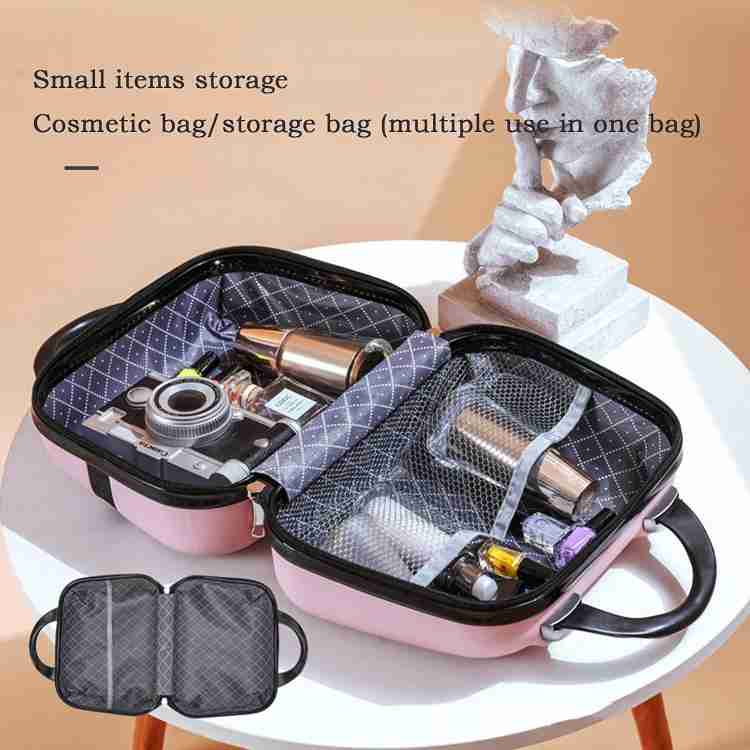 Honch Mini Suitcase Hard Shell Makeup Bag Travel Cosmetic Case Portable Makeup Luggage Travel Organizer Vanity Box Price in India Buy Honch Mini Suitcase Hard Shell Makeup Bag Travel Cosmetic Case