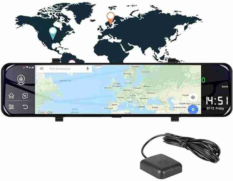 Techdash 12 inch Wide Screen 4G Touch IPS Car Dashboard Mirror