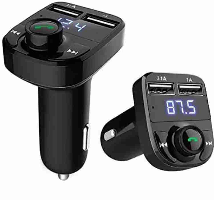 LESNER Universal Car Bluetooth- CAR X8 FM Transmitter for Hands Free Call  Receiver Vehicle Cargo Net Price in India - Buy LESNER Universal Car  Bluetooth- CAR X8 FM Transmitter for Hands Free