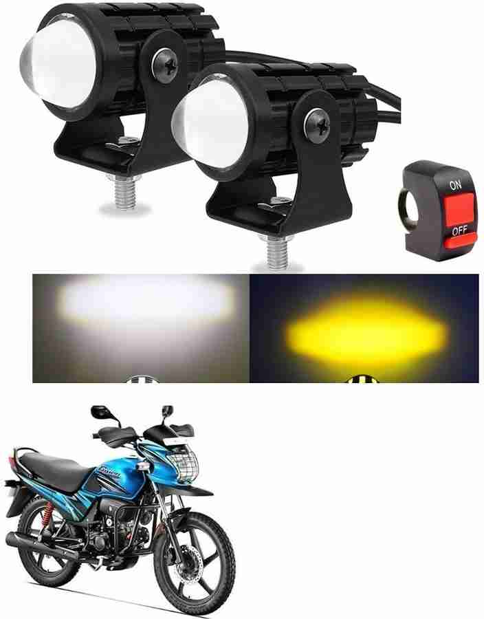 Znee Smart Motorcycle Fog Light Led White Yellow With Switch Hero