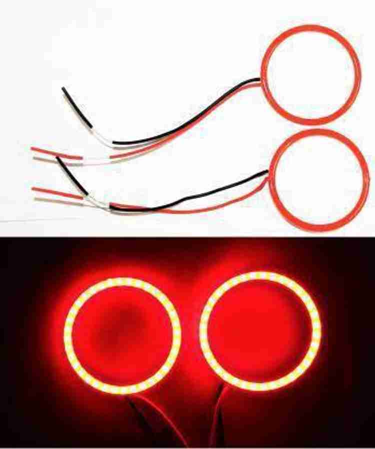 thetrishafab Bajaj Pulsar RS 200 Red LED Angel Eyes Ring Light