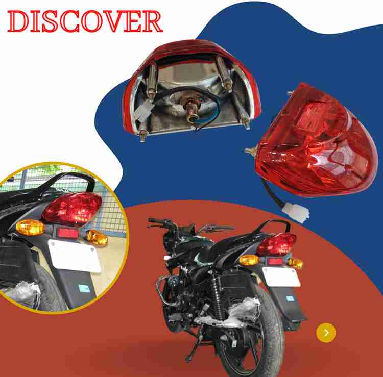 Apsmotiv Tail Light for Discover 135cc DTS i Old model Red color