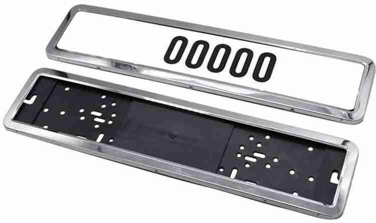 Halfords chrome deals number plate surround