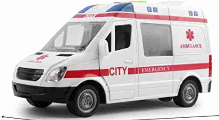 Mytoykid Ambulance Toy Car With Light Siren Sound Effects