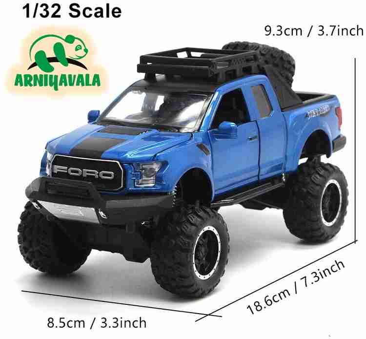 ARNIYAVALA 4x4 Ford Raptor F150 Pickup SUV Monster Big Wheels 1 32