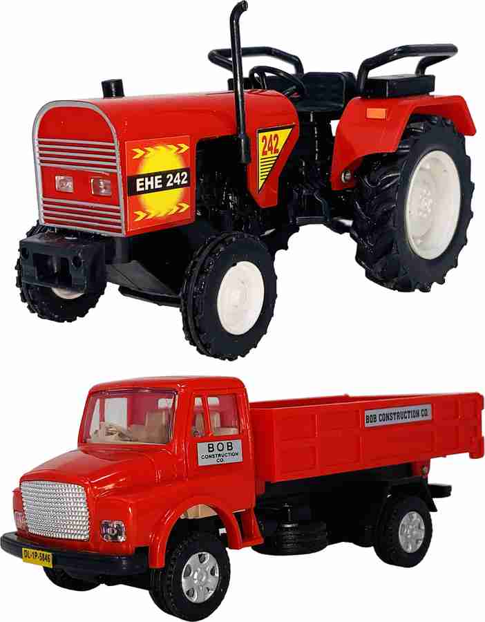Wishmaster Set of 2 Combo EHR Tractor TLC Truck Toys for Kids
