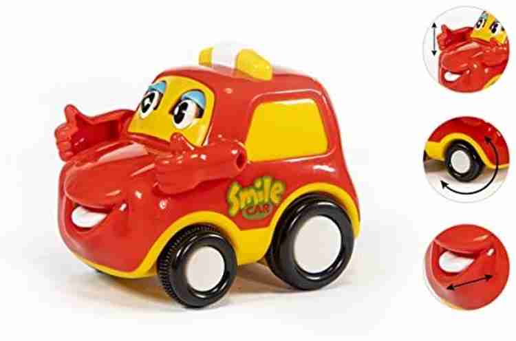 SATSA Smile car Toy Push Go Car Toy for Kids Play Gift Multi