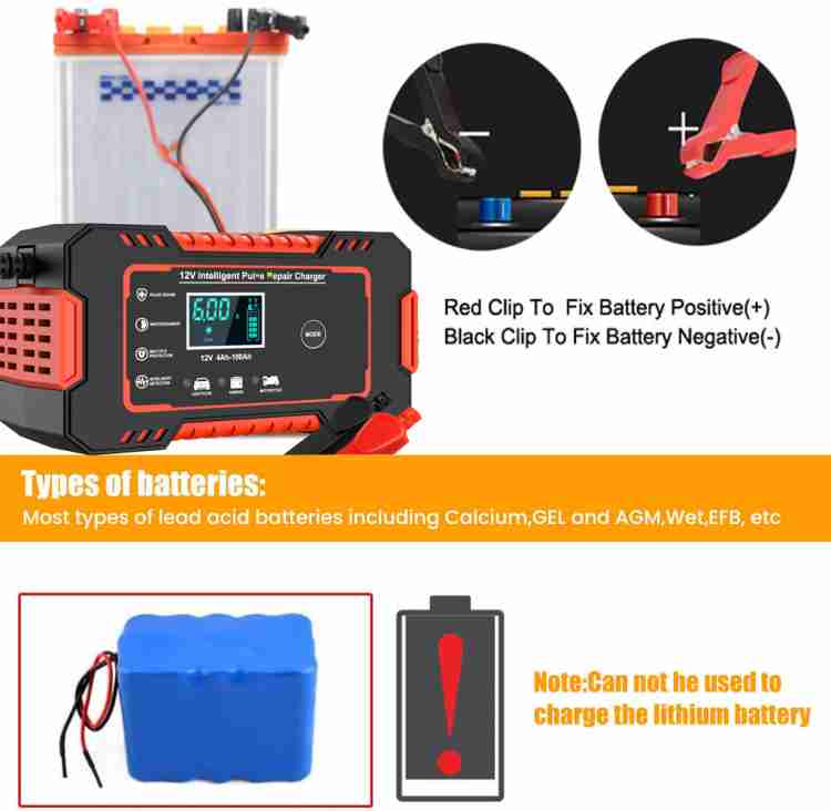 Smart charge deals car battery charger