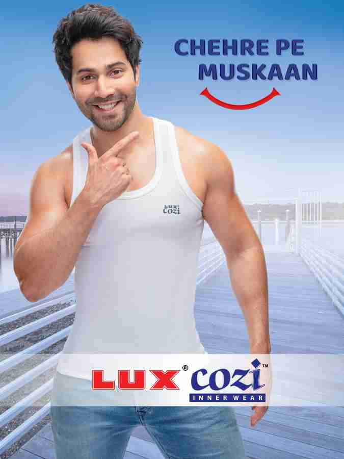 Lux Cozi Men's 100% Cotton White Vests 95 Cms (Pack of 5) - Lux Cozi :  : Clothing, Shoes & Accessories