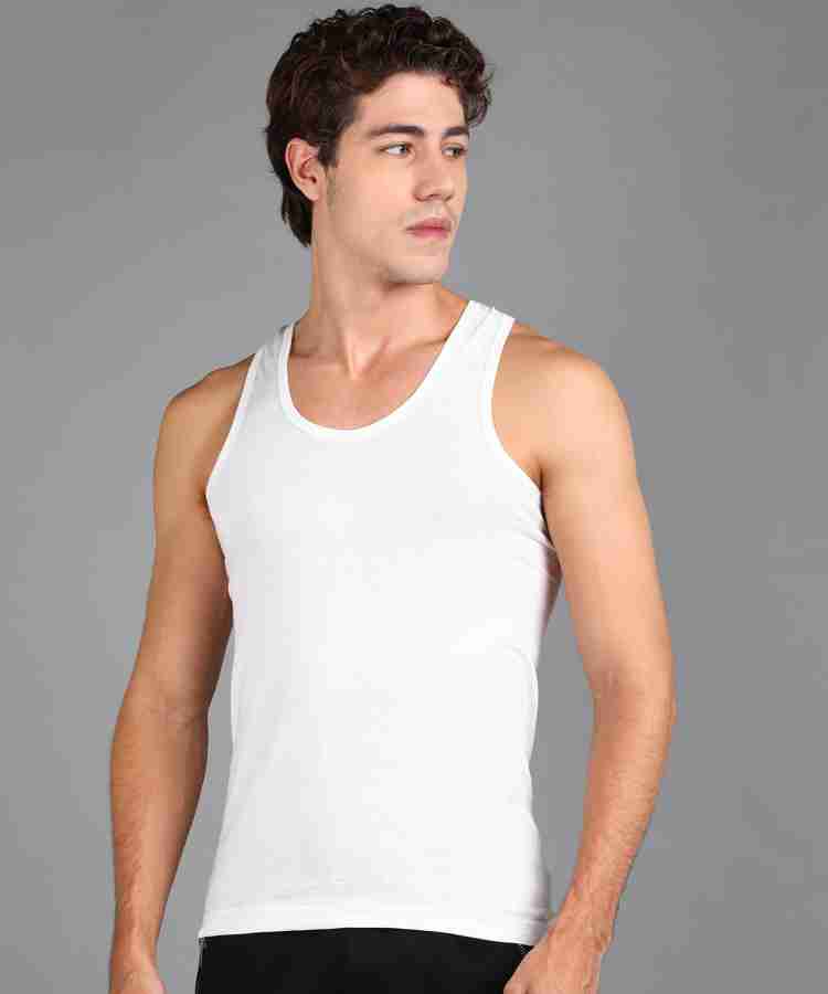 Rupa Jon Men's Jon Scented 3P WHT RN Regular Solid Vest  (RJNJNVSNRN3P02075_White_75cm) : : Fashion