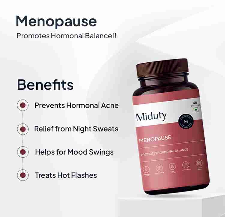 Miduty Palak Notes Menopause Health Supplement Hormonal