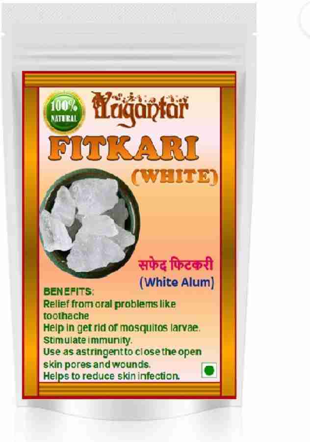 YUGANTAR PHITKARI WHITE FITKARI SAFED POTASH ALUM 100 GM Price