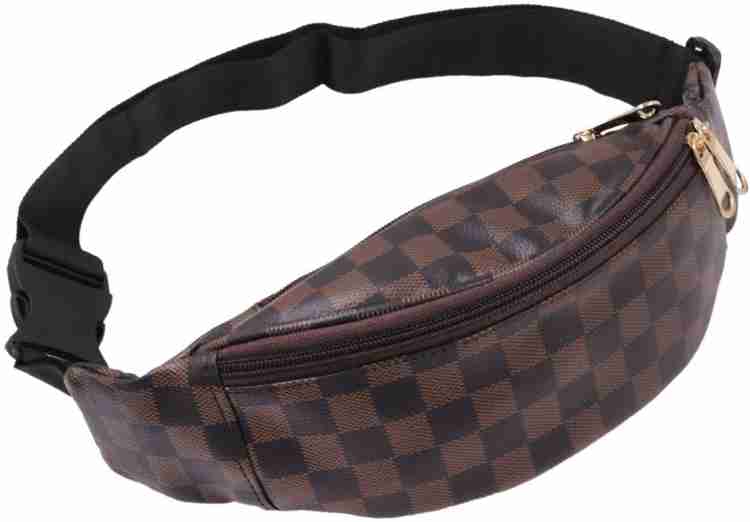 Nurev Lv design style Premium Waist Bag_Brown Waist Pouch Brown - Price in  India