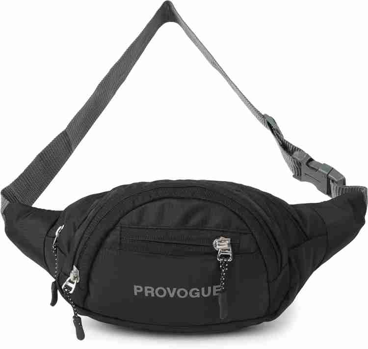 PROVOGUE Waterproof Waist Fanny Pack Waist Belt for Travelling Waist Bag WAIST BAG Black Price in India Flipkart