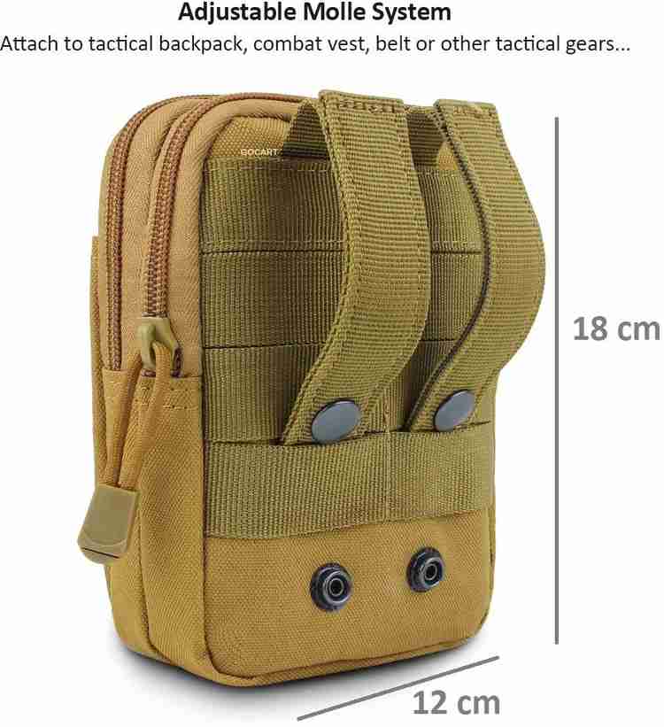 GOCART Outdoor Tactical Waist Bag EDC Molle Belt Waist Pouch Security Purse Phone Carrying Case for Mobile Waist Belt Pouch Beige Price in India Flipkart